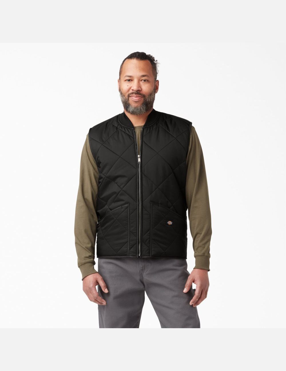 Gilet Dickies Diamond Matelassé Noir | 215RMQVBW