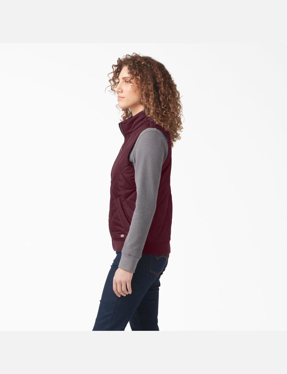 Gilet Dickies Matelassé Bordeaux | 129TIFADY