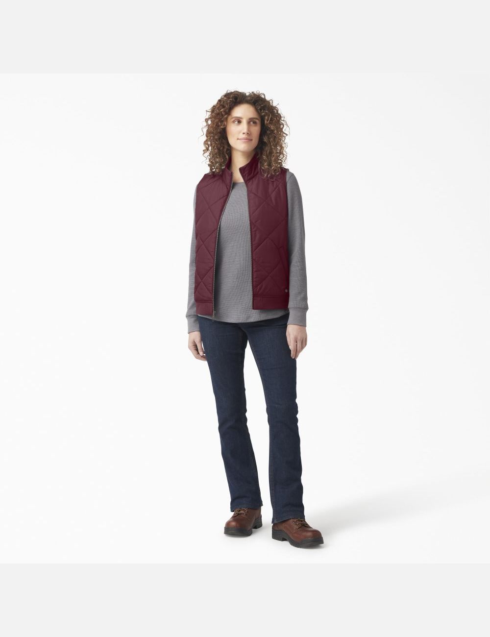 Gilet Dickies Matelassé Bordeaux | 129TIFADY