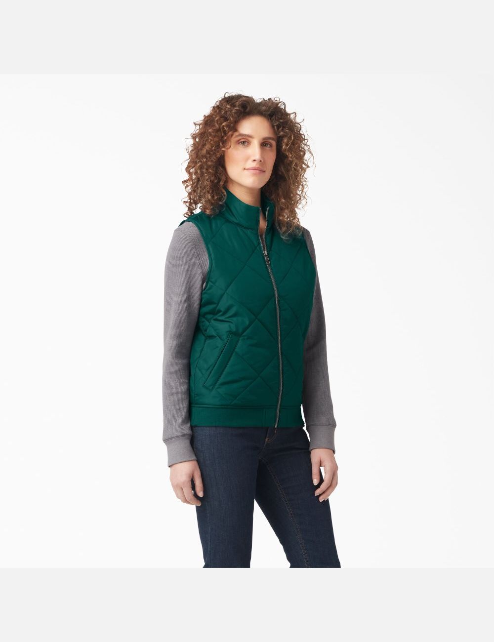 Gilet Dickies Matelassé Vert | 841BKHRAS