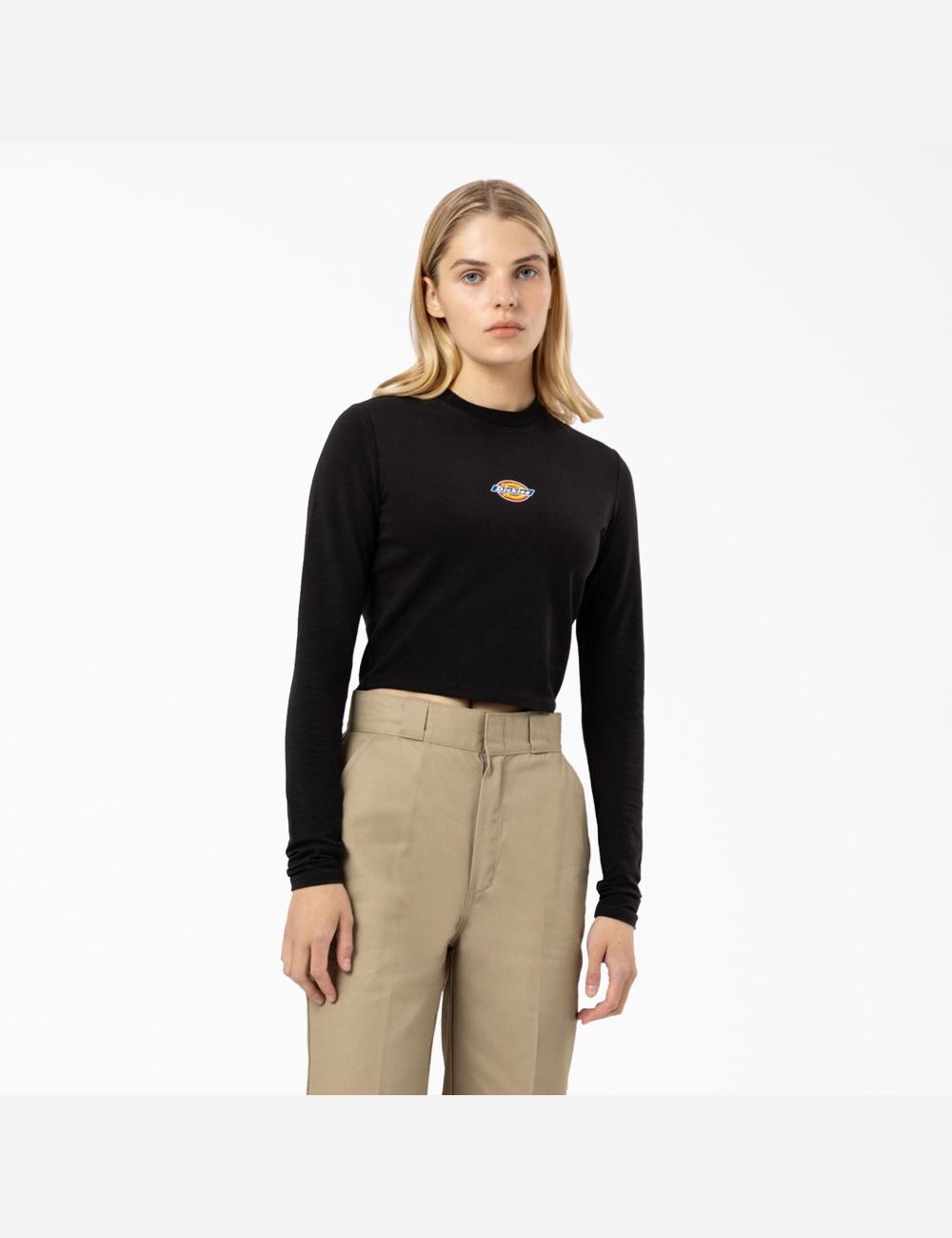 Hauts Courts Dickies Maple Valley Long Sleeve Noir | 079BWZYNC