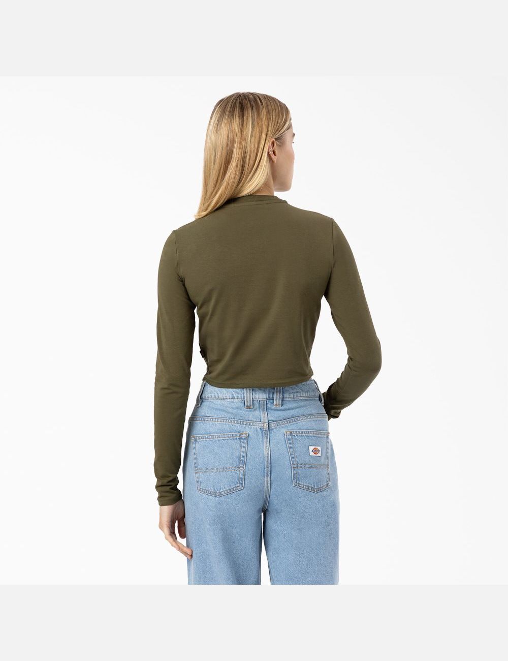 Hauts Courts Dickies Maple Valley Long Sleeve Vert | 731AQUIMS