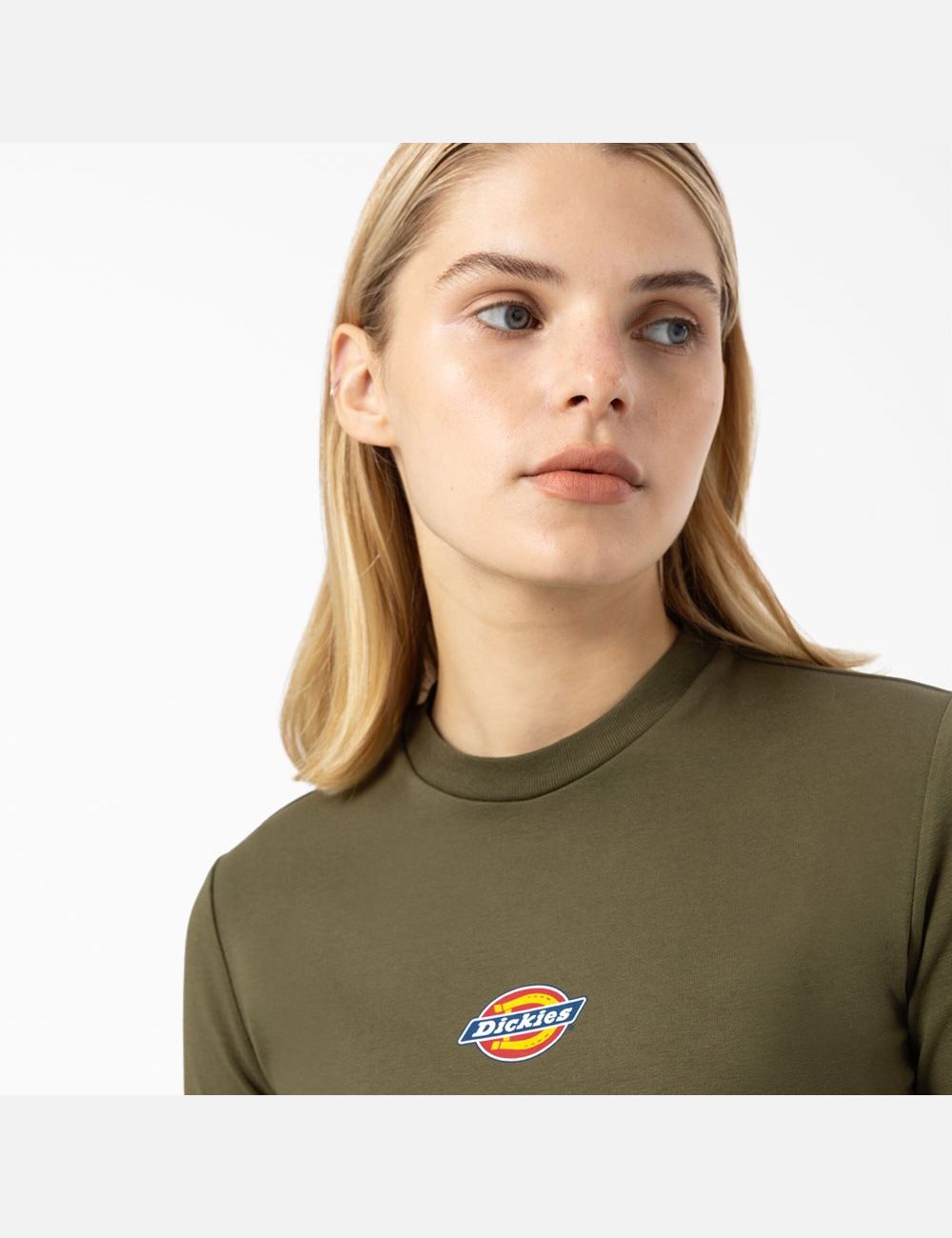 Hauts Courts Dickies Maple Valley Long Sleeve Vert | 731AQUIMS