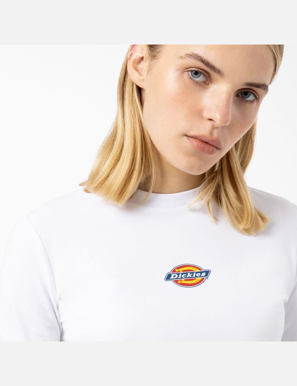 Hauts Courts Dickies Maple Valley Long Sleeve Blanche | 815PZFKNY