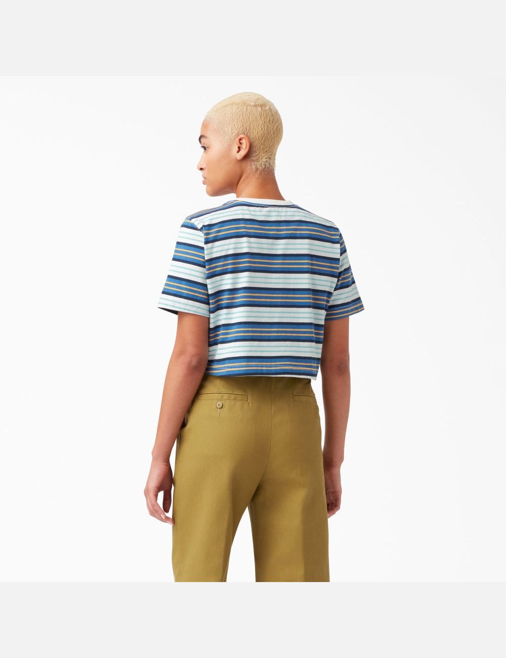 Hauts Courts Dickies Rayé Bleu Foncé Stripes | 851ACFYDV