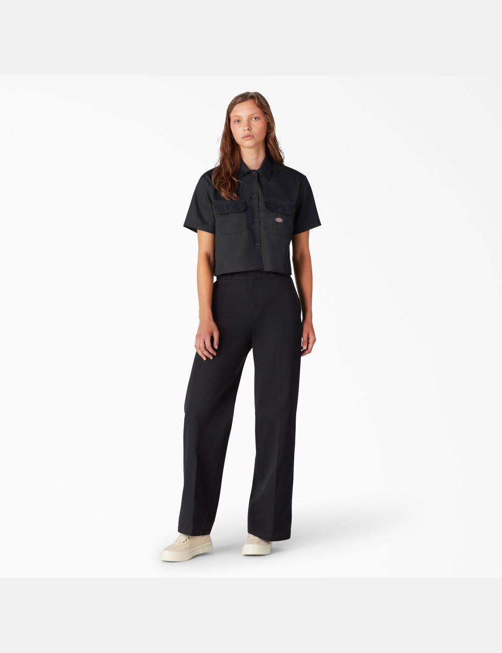 Hauts Courts Dickies Relaxed Fit Travail Noir | 970YBCWTA