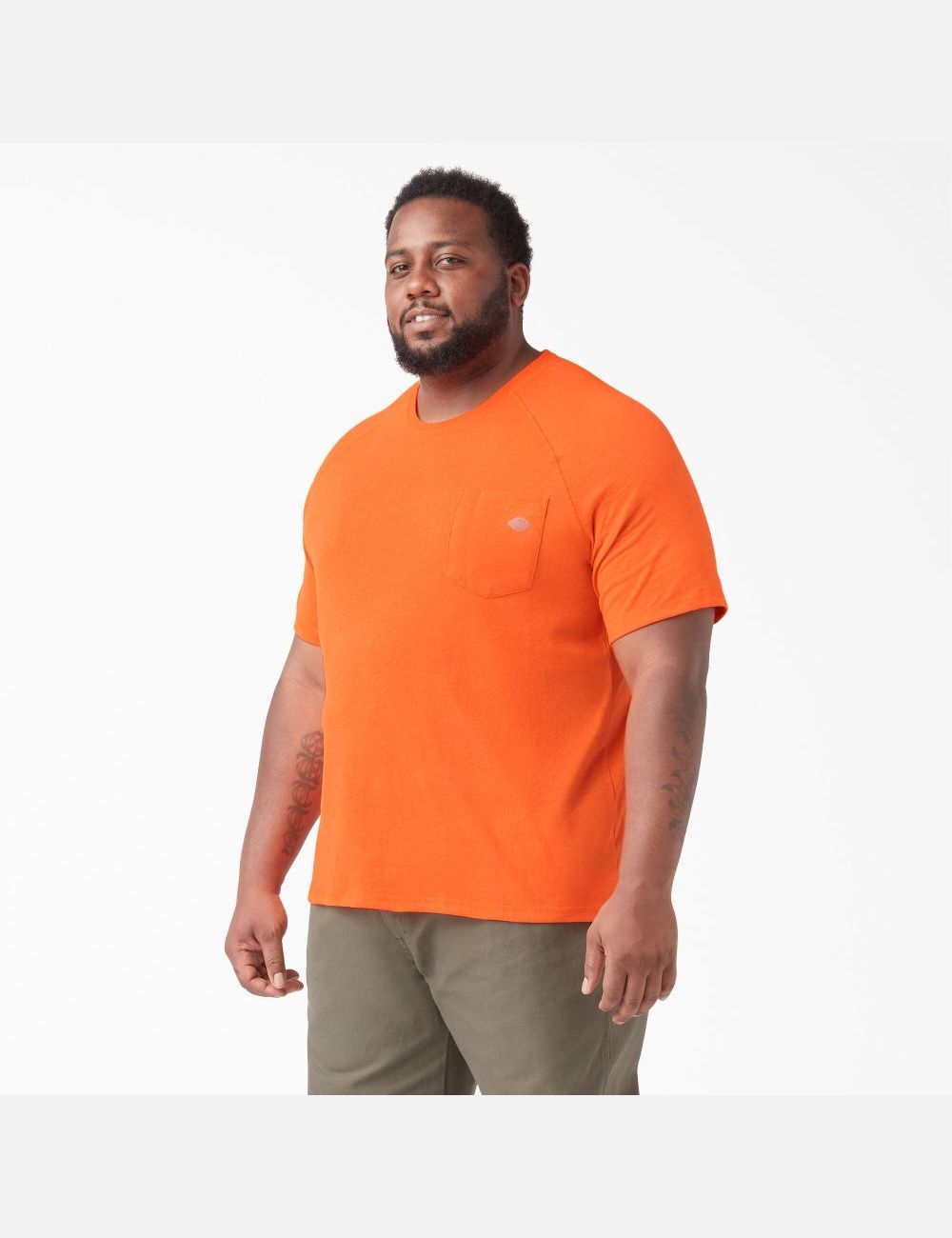 Hauts Dickies Cooling Corta Sleeve Orange Clair | 346QWRLMU