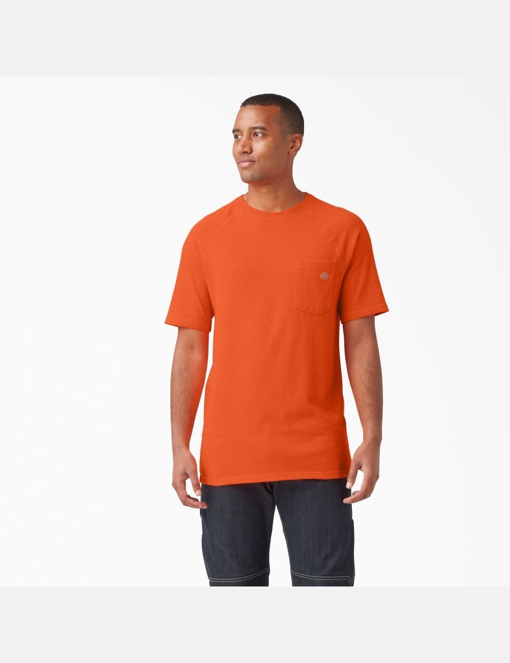 Hauts Dickies Cooling Corta Sleeve Orange Clair | 346QWRLMU