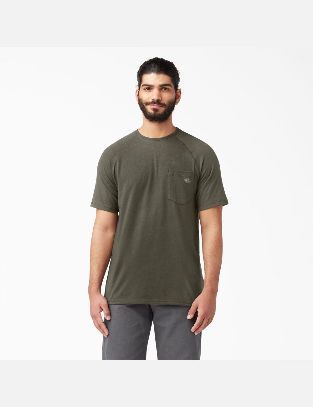 Hauts Dickies Cooling Corta Sleeve Vert | 130XGWYDB