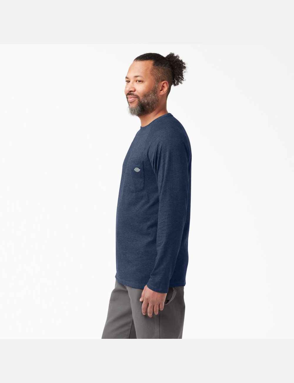 Hauts Dickies Cooling Long Sleeve Bleu Marine | 165JSFVNM