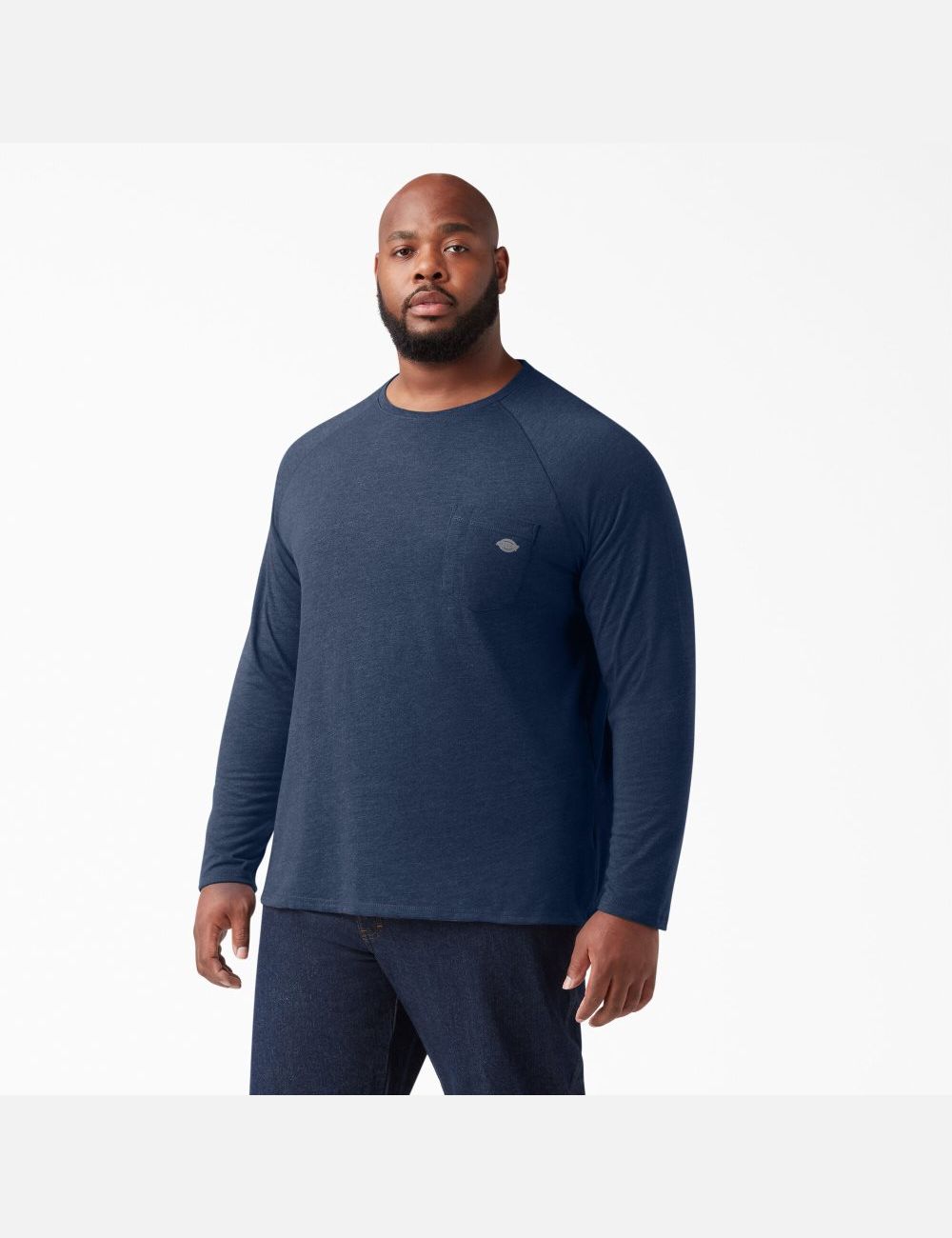 Hauts Dickies Cooling Long Sleeve Bleu Marine | 165JSFVNM