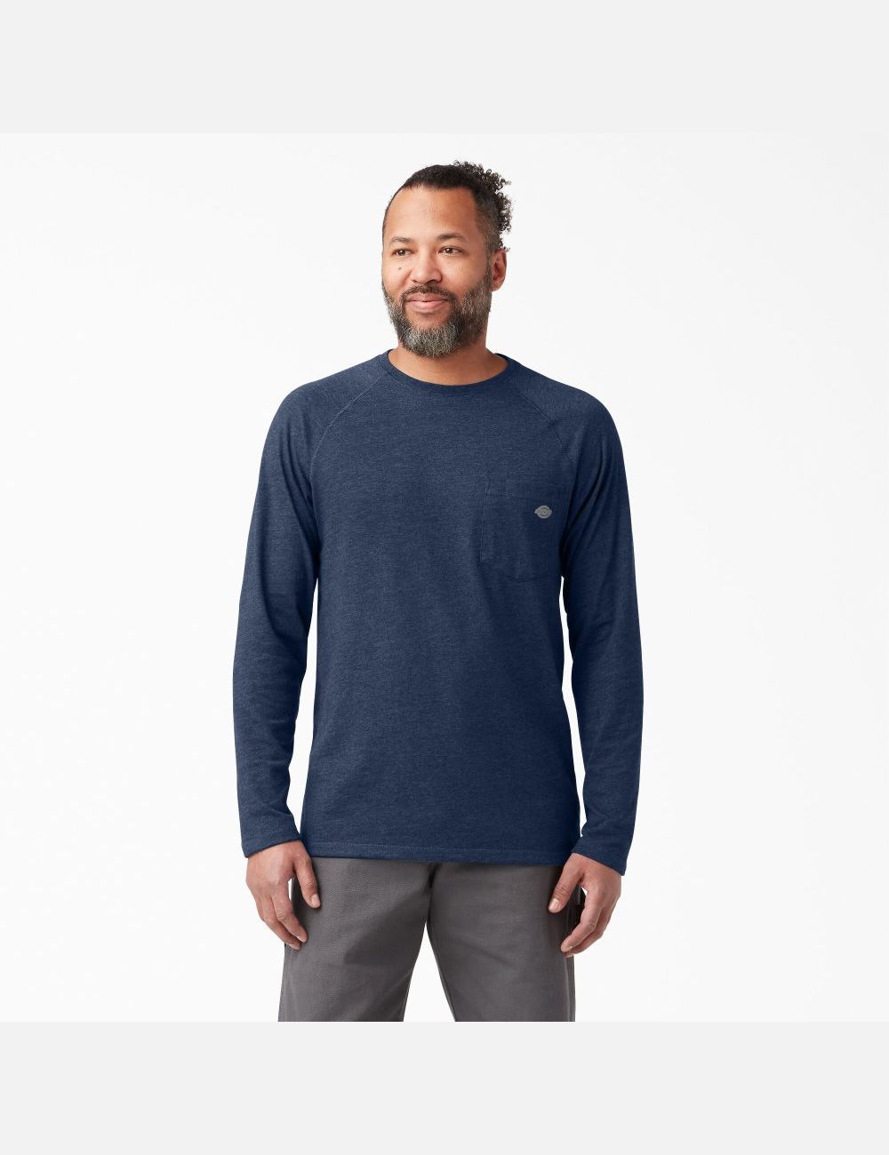 Hauts Dickies Cooling Long Sleeve Bleu Marine | 165JSFVNM