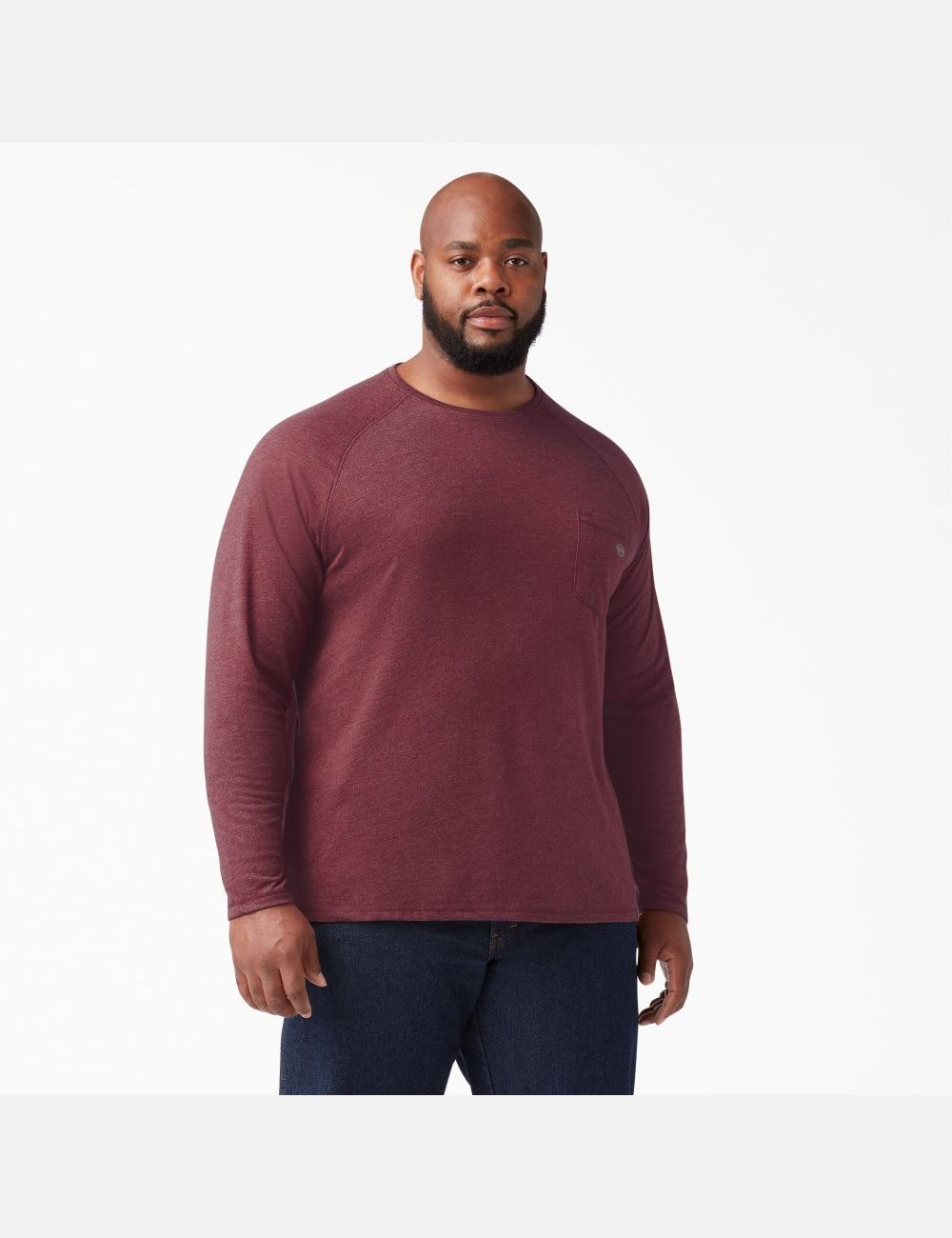 Hauts Dickies Cooling Long Sleeve Bordeaux | 190SZINWP