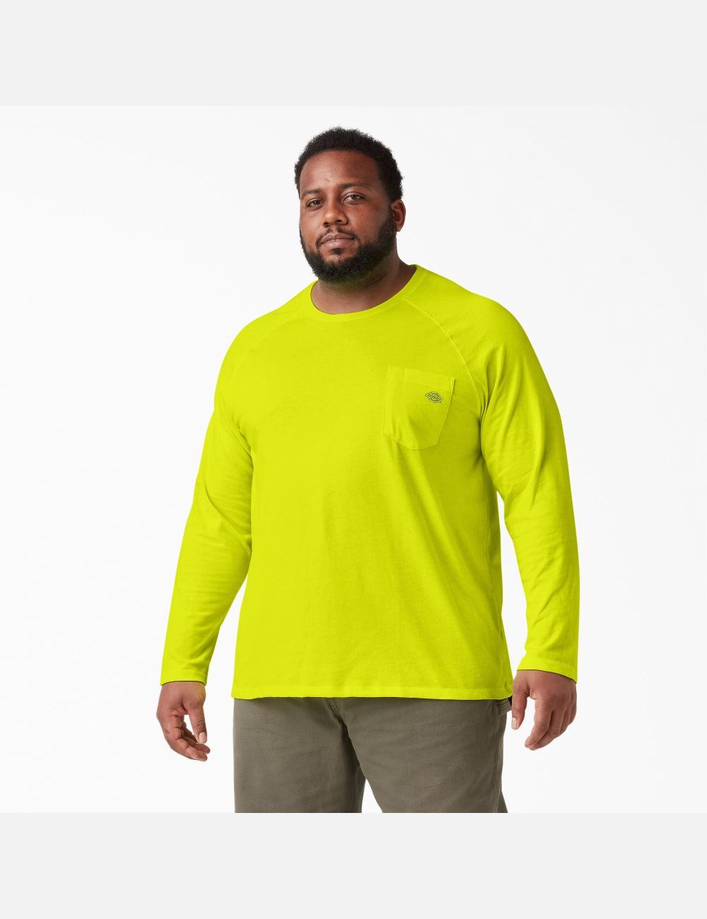 Hauts Dickies Cooling Long Sleeve Jaune Clair | 796LTRWZE