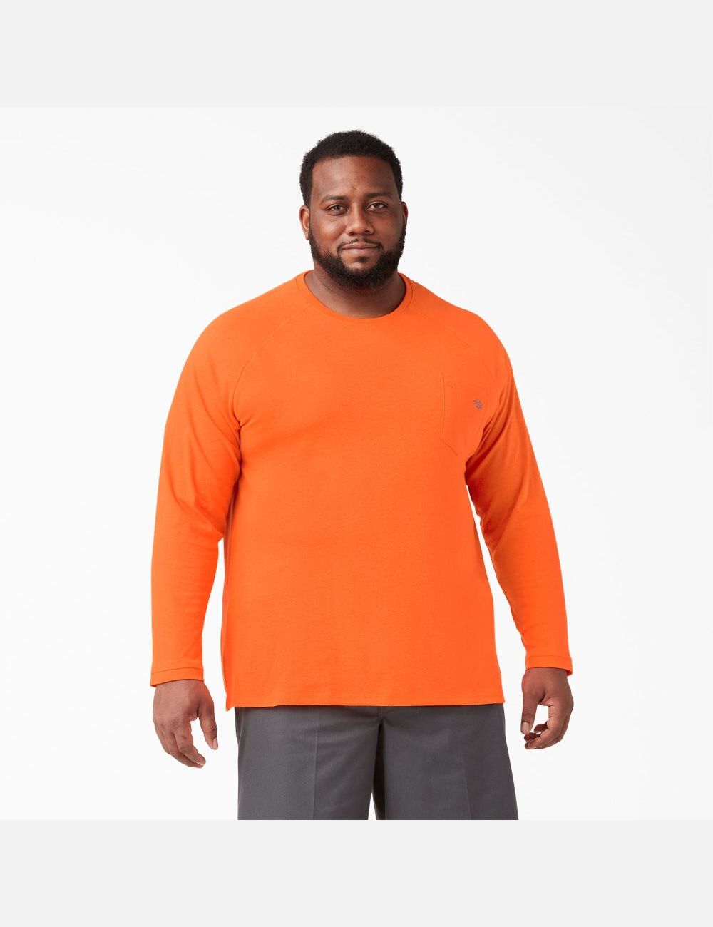 Hauts Dickies Cooling Long Sleeve Orange Clair | 573SYTWBH