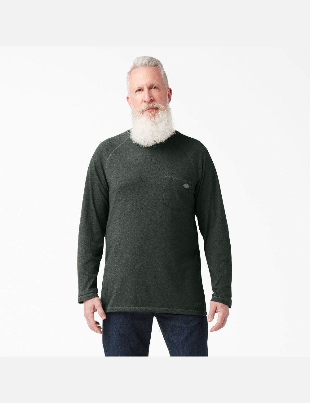 Hauts Dickies Cooling Long Sleeve Vert | 739XJNTMB