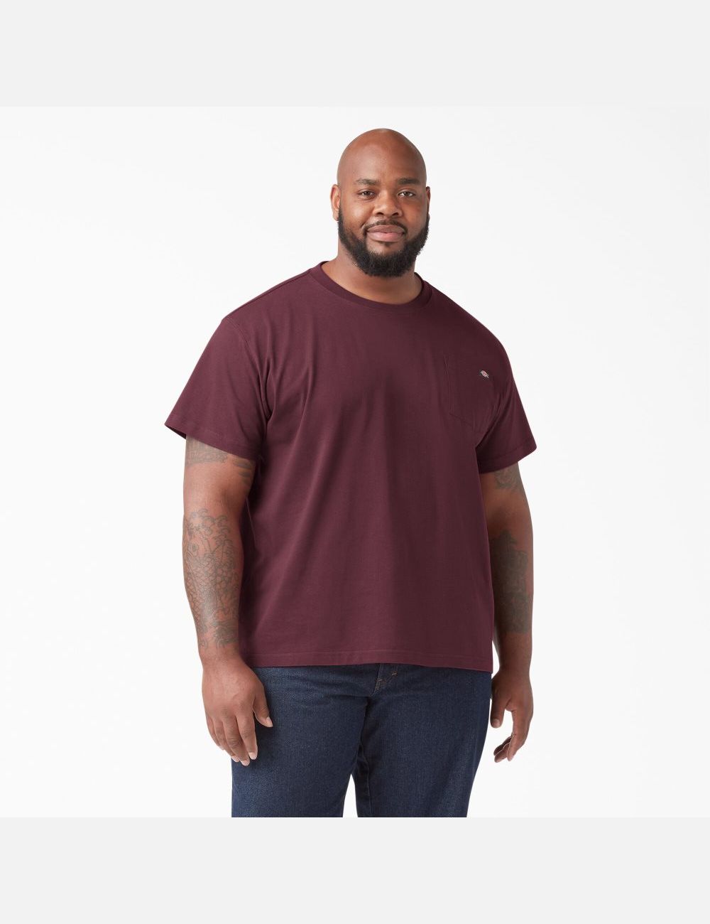 Hauts Dickies Corta Sleeve Heavyweight Bordeaux | 085TDCJPH