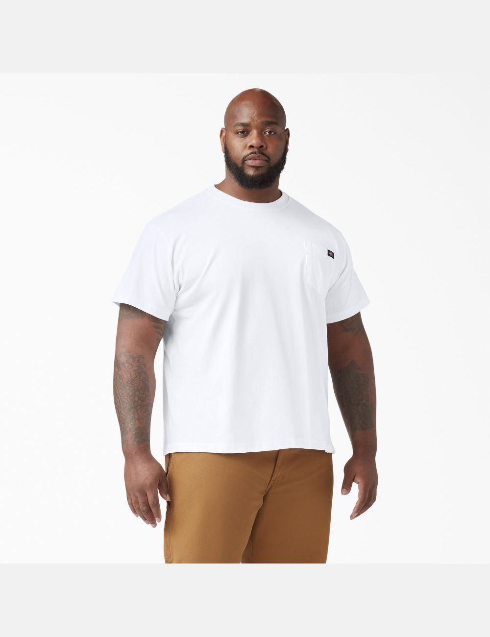 Hauts Dickies Corta Sleeve Heavyweight Blanche | 731GOHTDN