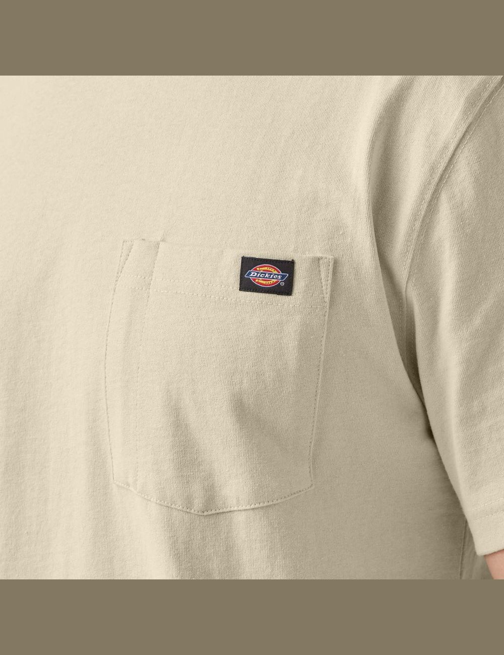 Hauts Dickies Corta Sleeve Heavyweight Beige | 801GDHZOF