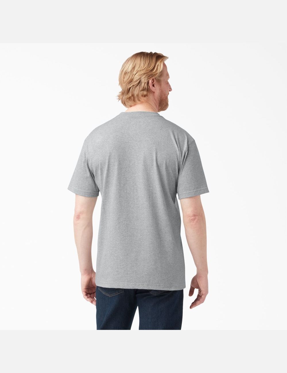 Hauts Dickies Corta Sleeve Heavyweight Crew Neck Grise | 197XLVBOM