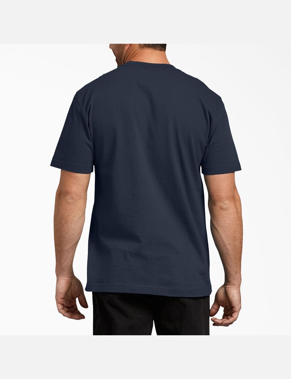 Hauts Dickies Corta Sleeve Heavyweight Crew Neck Bleu Marine | 521OGTKLF