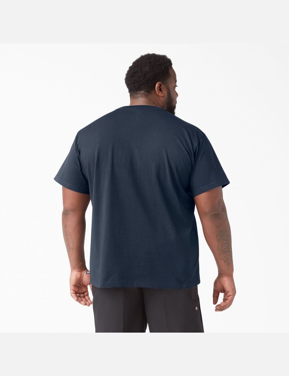 Hauts Dickies Corta Sleeve Heavyweight Crew Neck Bleu Marine | 521OGTKLF