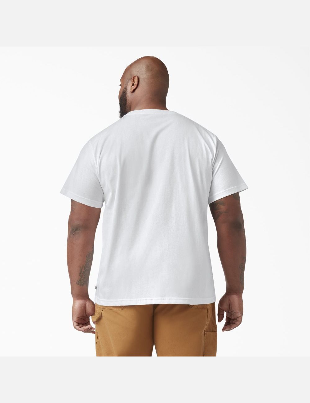 Hauts Dickies Corta Sleeve Heavyweight Crew Neck Blanche | 731XBIKST