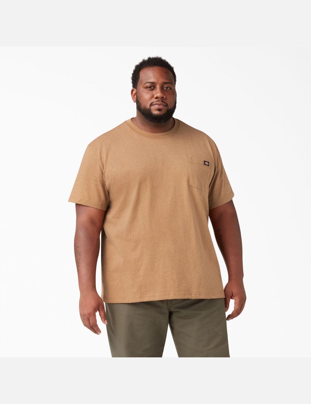 Hauts Dickies Corta Sleeve Heavyweight Heathered Marron | 108SXTOKG