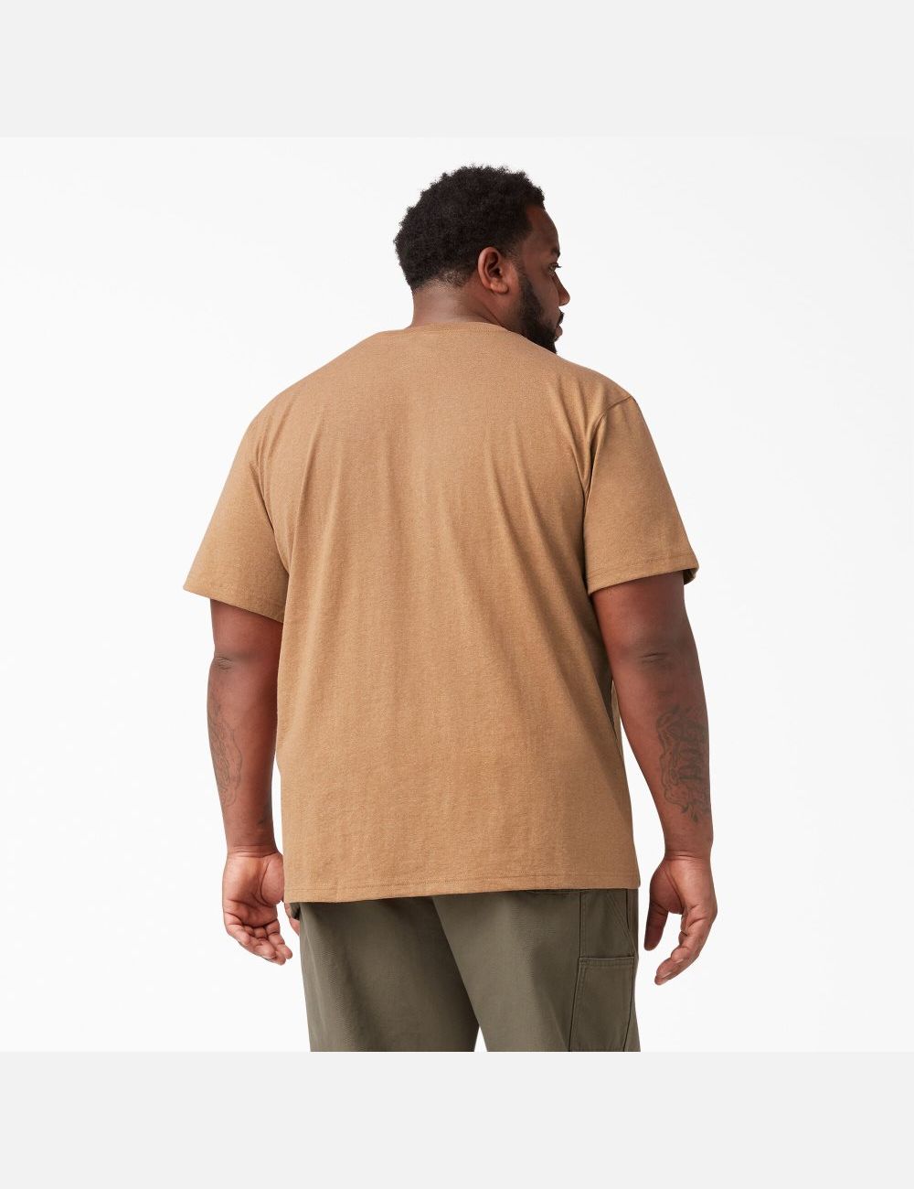 Hauts Dickies Corta Sleeve Heavyweight Heathered Marron | 108SXTOKG