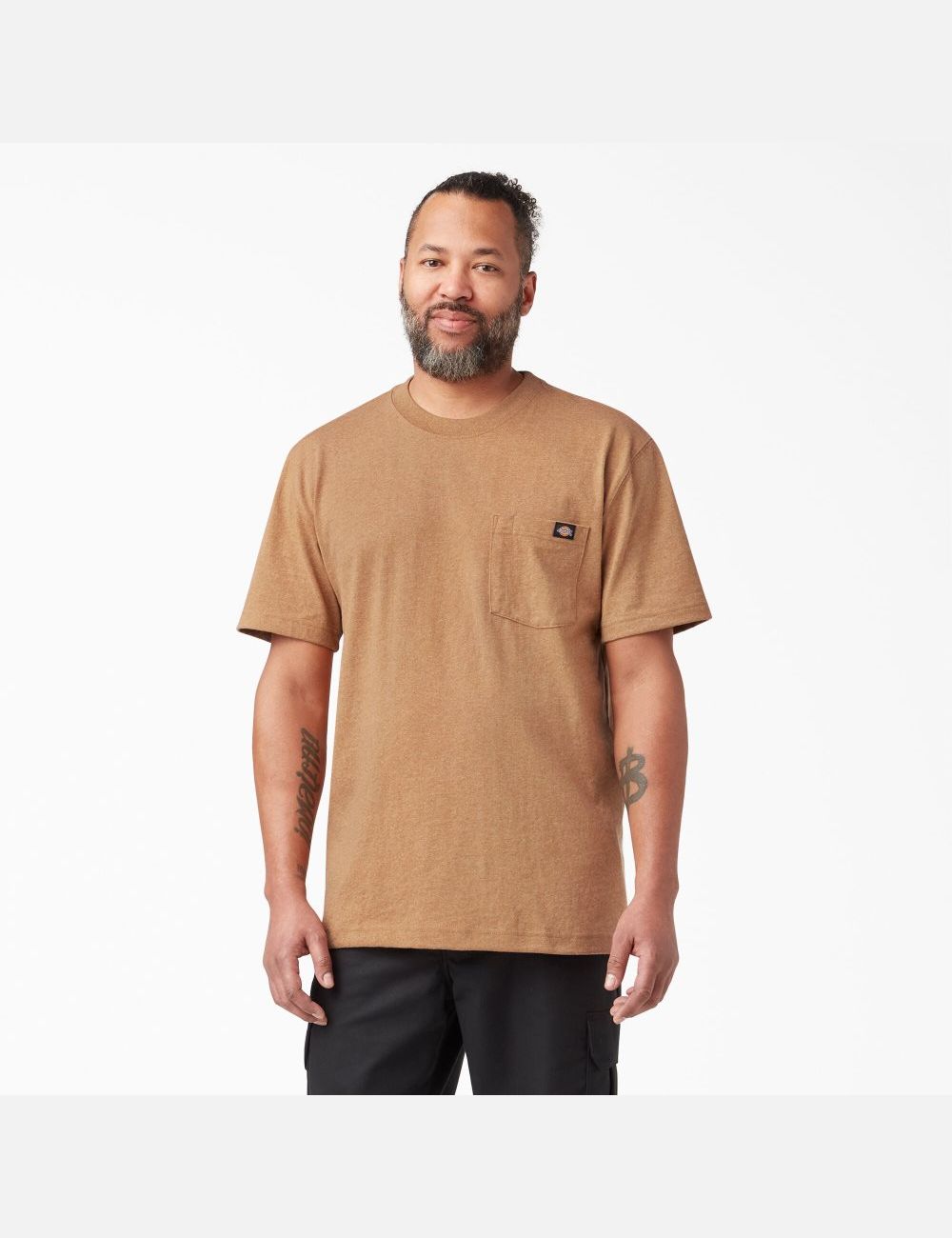 Hauts Dickies Corta Sleeve Heavyweight Heathered Marron | 108SXTOKG