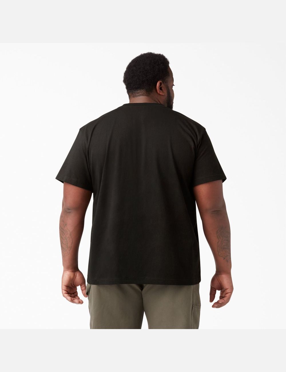 Hauts Dickies Corta Sleeve Heavyweight Henley Noir | 284HVCLUO