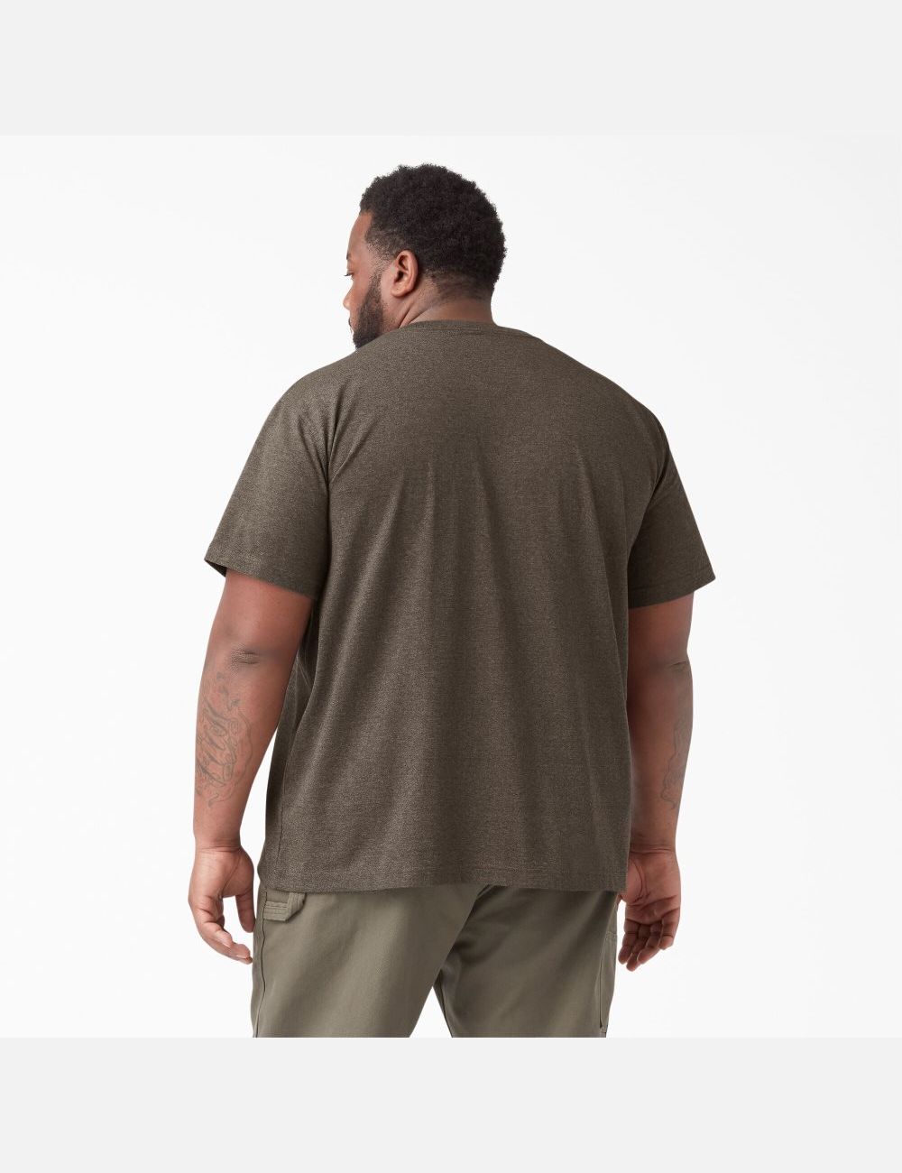 Hauts Dickies Corta Sleeve Heavyweight Heathered Chocolat | 306NYRDJU