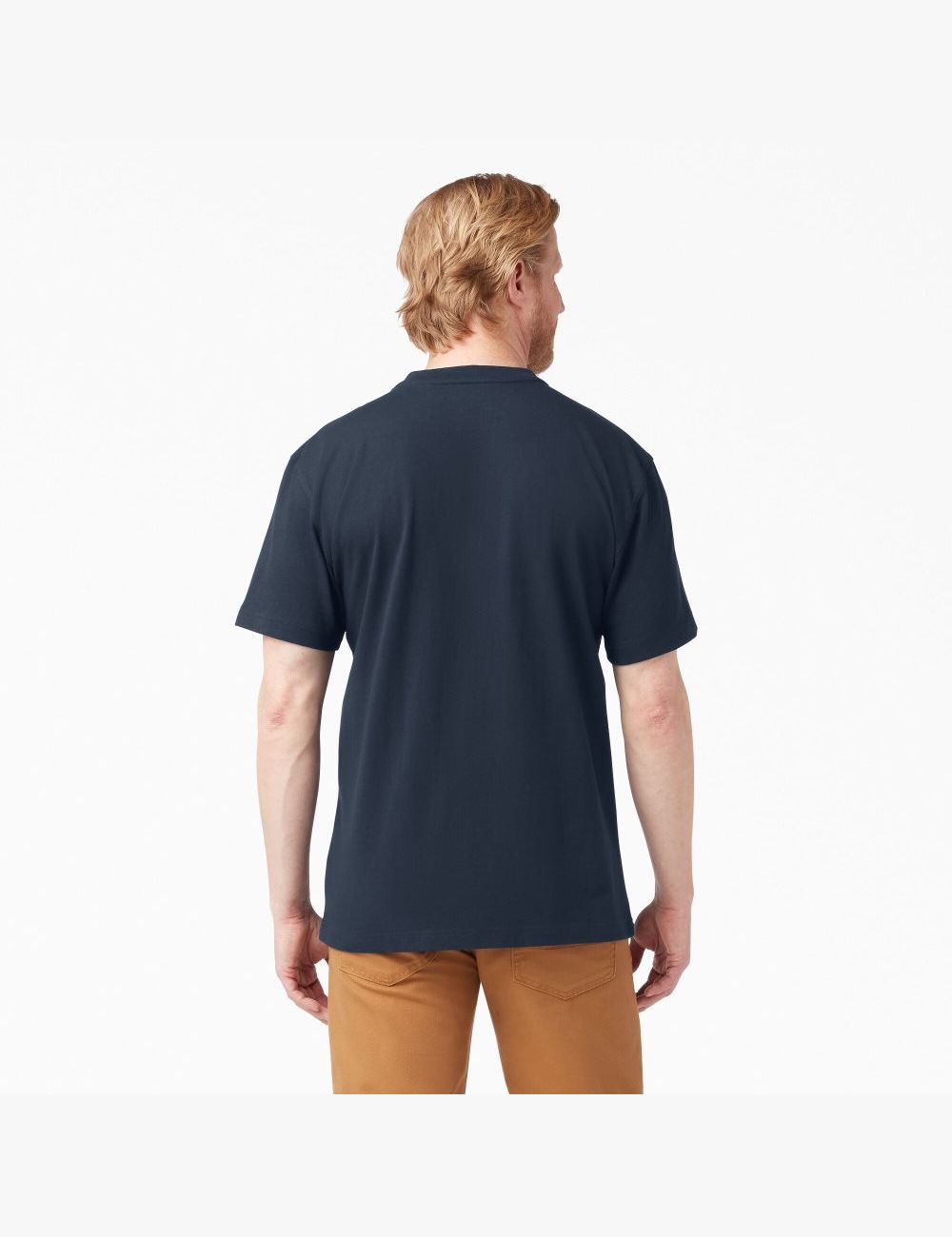 Hauts Dickies Corta Sleeve Heavyweight Henley Bleu Marine | 498WPRMAO