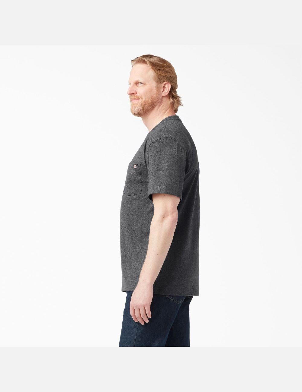 Hauts Dickies Corta Sleeve Heavyweight Heathered Grise | 594YJQKCZ