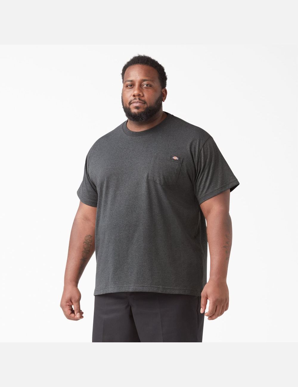 Hauts Dickies Corta Sleeve Heavyweight Heathered Grise | 594YJQKCZ