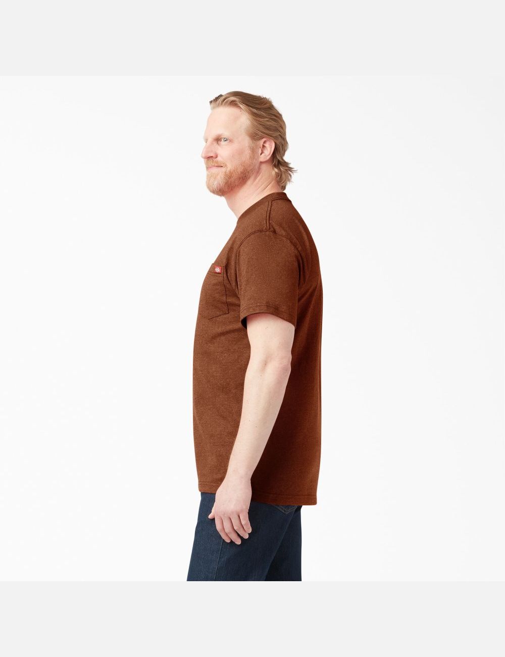 Hauts Dickies Corta Sleeve Heavyweight Heathered Rouge | 635KEZPBX