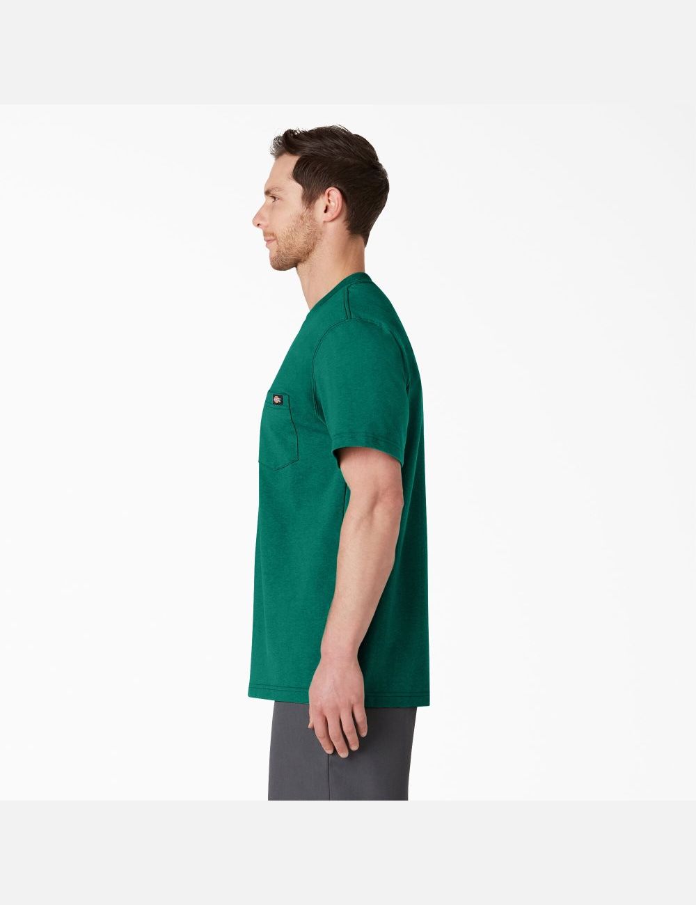 Hauts Dickies Corta Sleeve Heavyweight Heathered Vert | 716JTDOXW