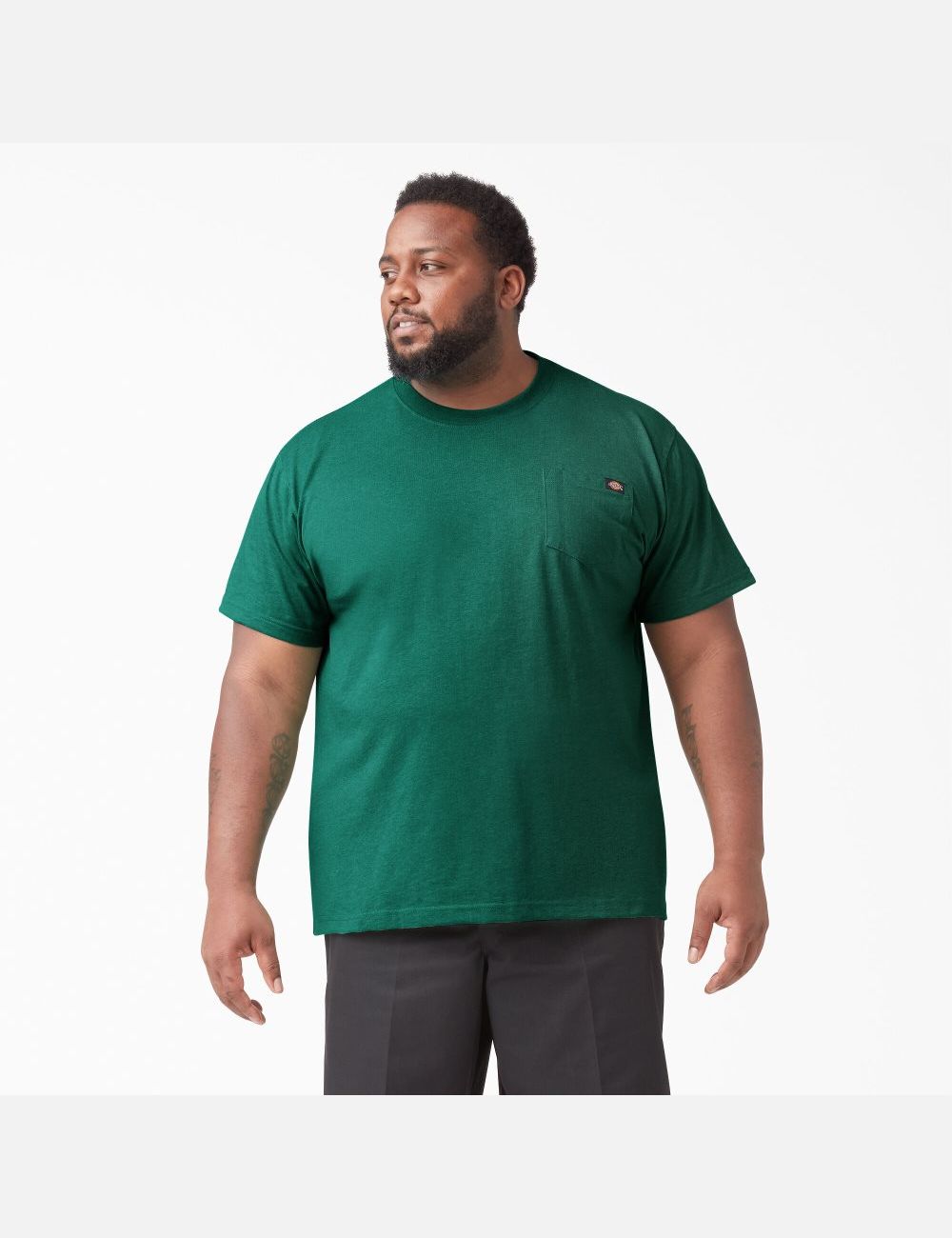 Hauts Dickies Corta Sleeve Heavyweight Heathered Vert | 716JTDOXW