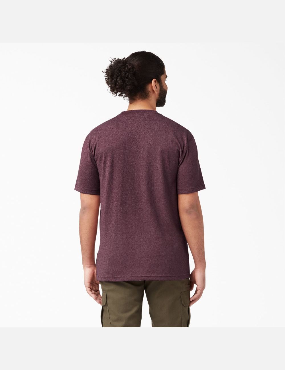 Hauts Dickies Corta Sleeve Heavyweight Heathered Bordeaux | 824BNJGLM