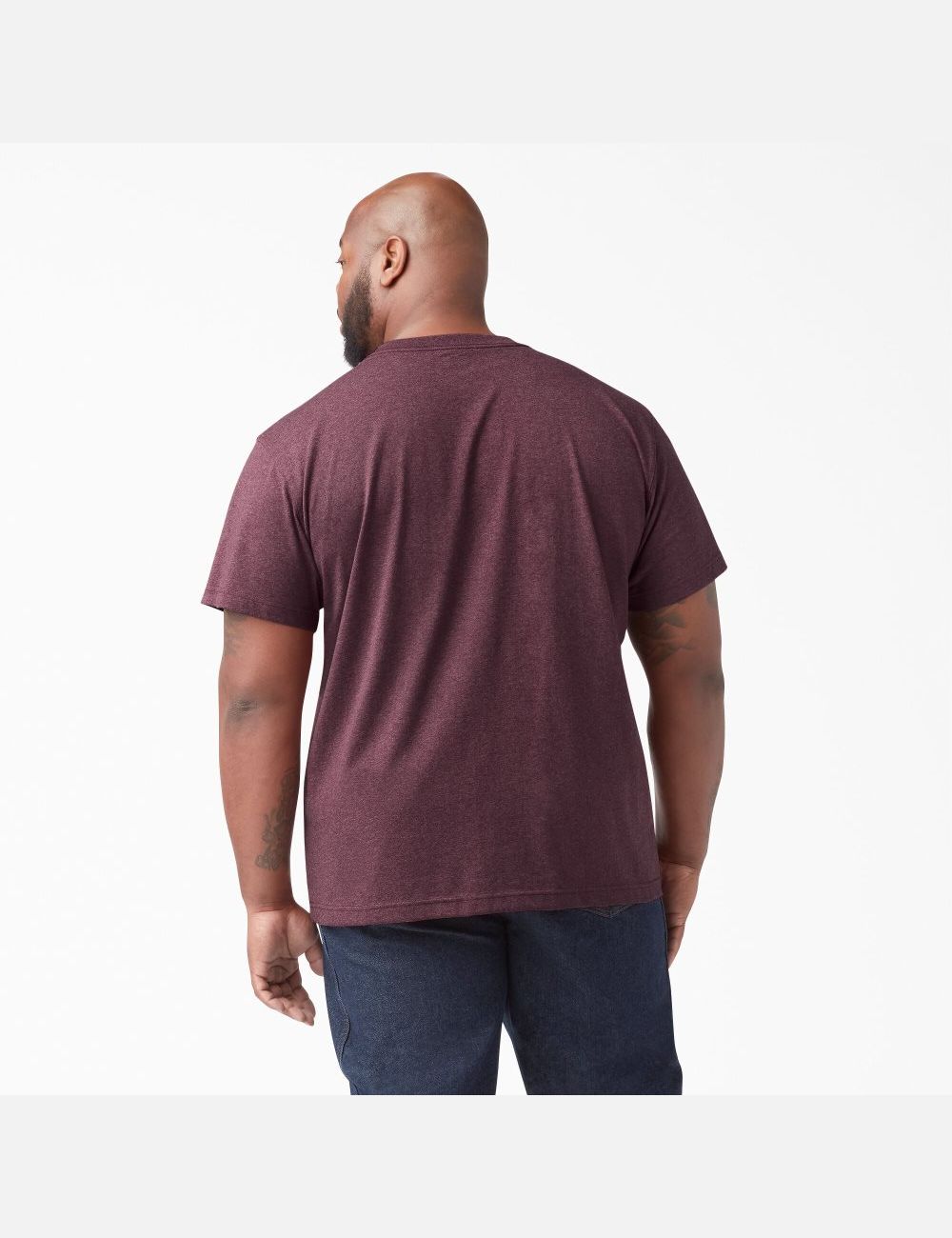 Hauts Dickies Corta Sleeve Heavyweight Heathered Bordeaux | 824BNJGLM