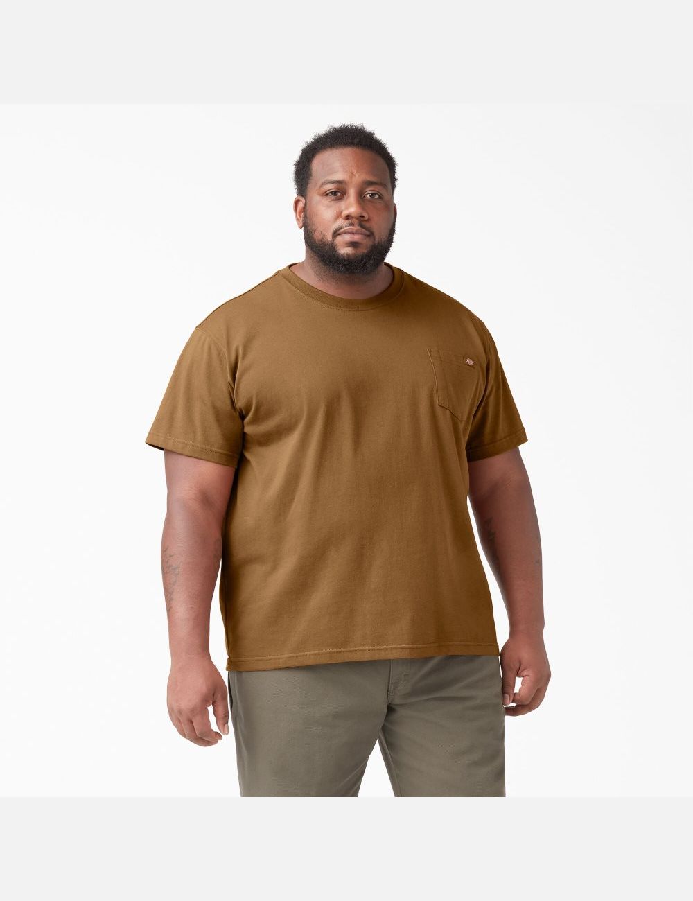 Hauts Dickies Corta Sleeve Heavyweight Marron | 032IOTQKN