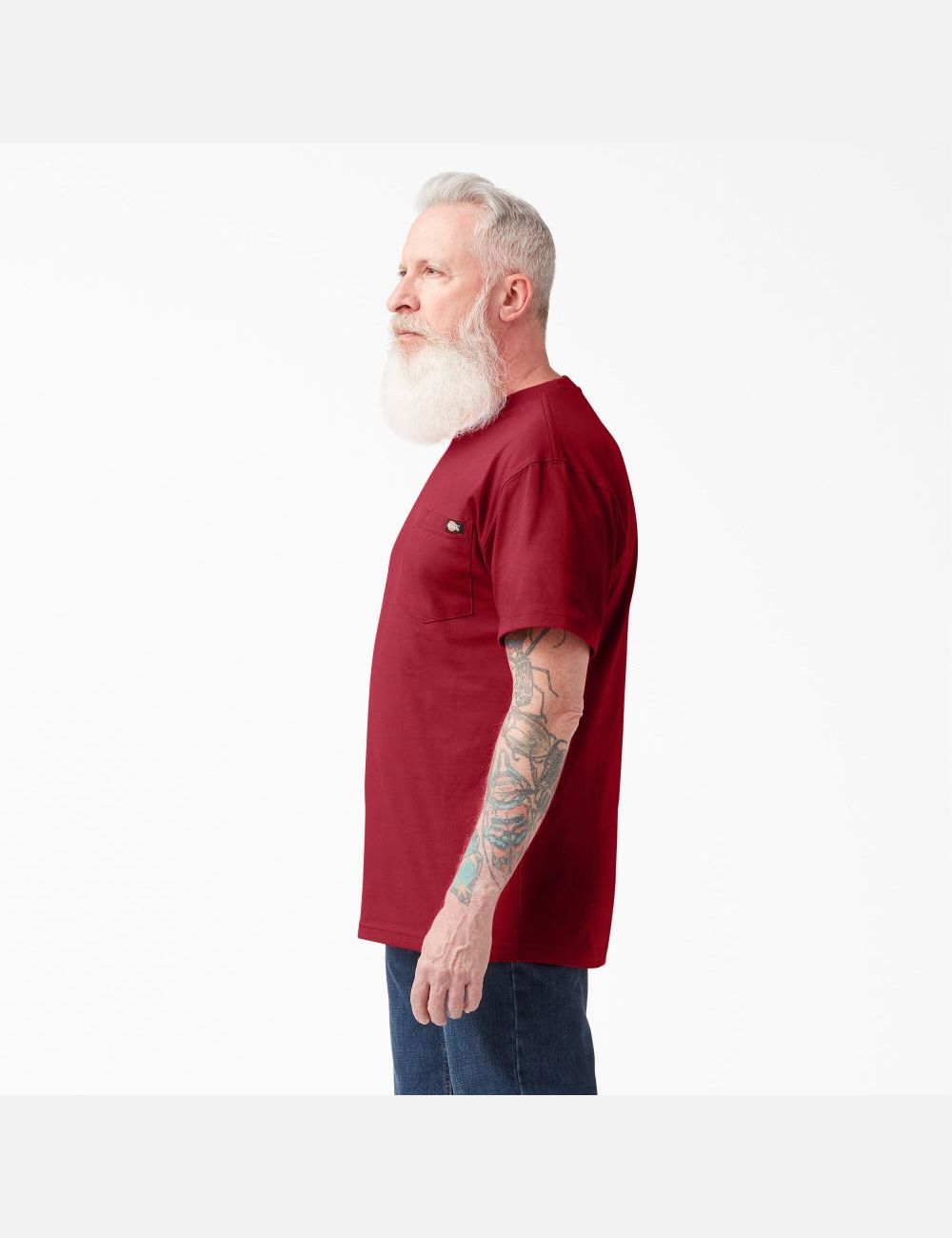 Hauts Dickies Corta Sleeve Heavyweight Rouge | 485RPSVNO