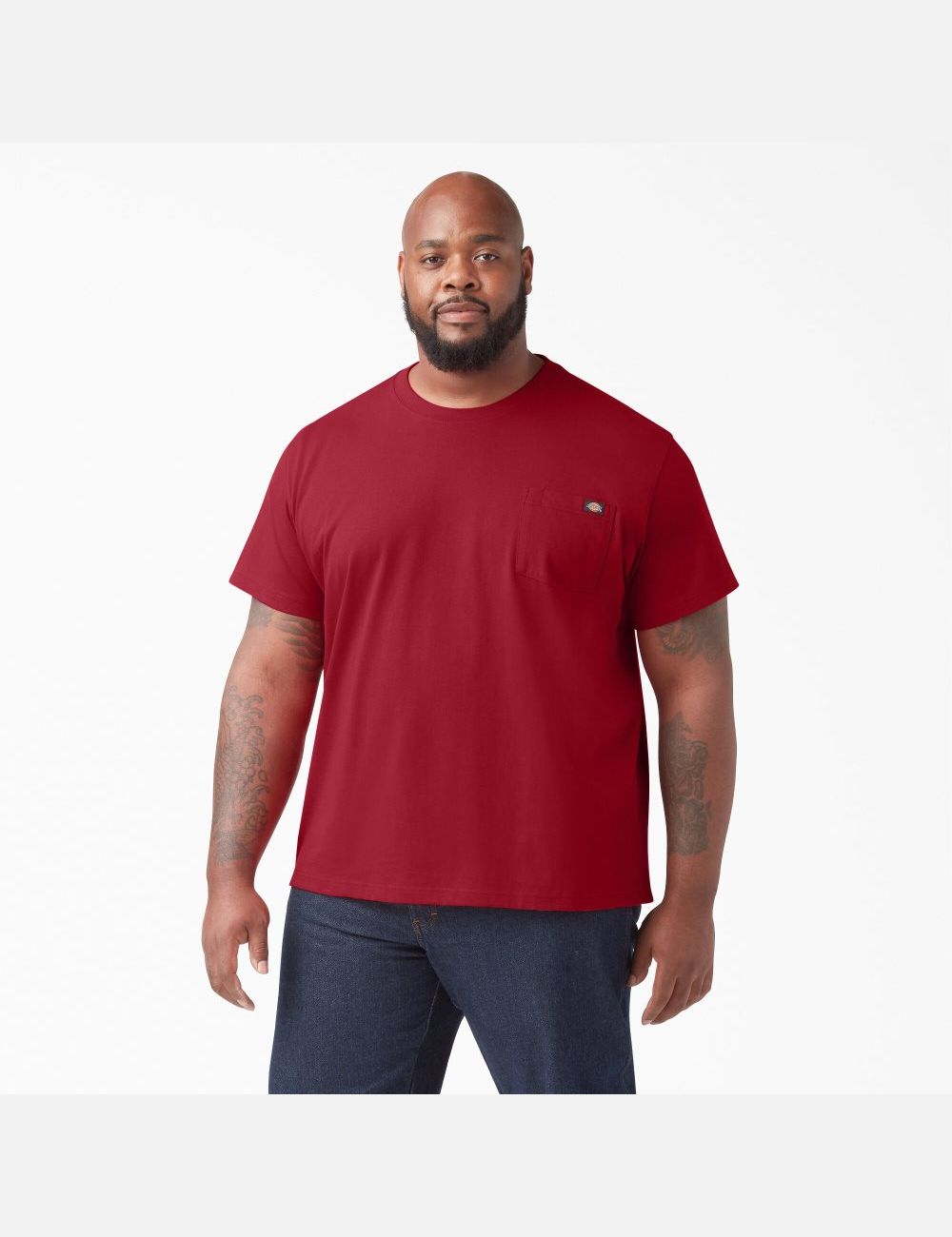 Hauts Dickies Corta Sleeve Heavyweight Rouge | 485RPSVNO