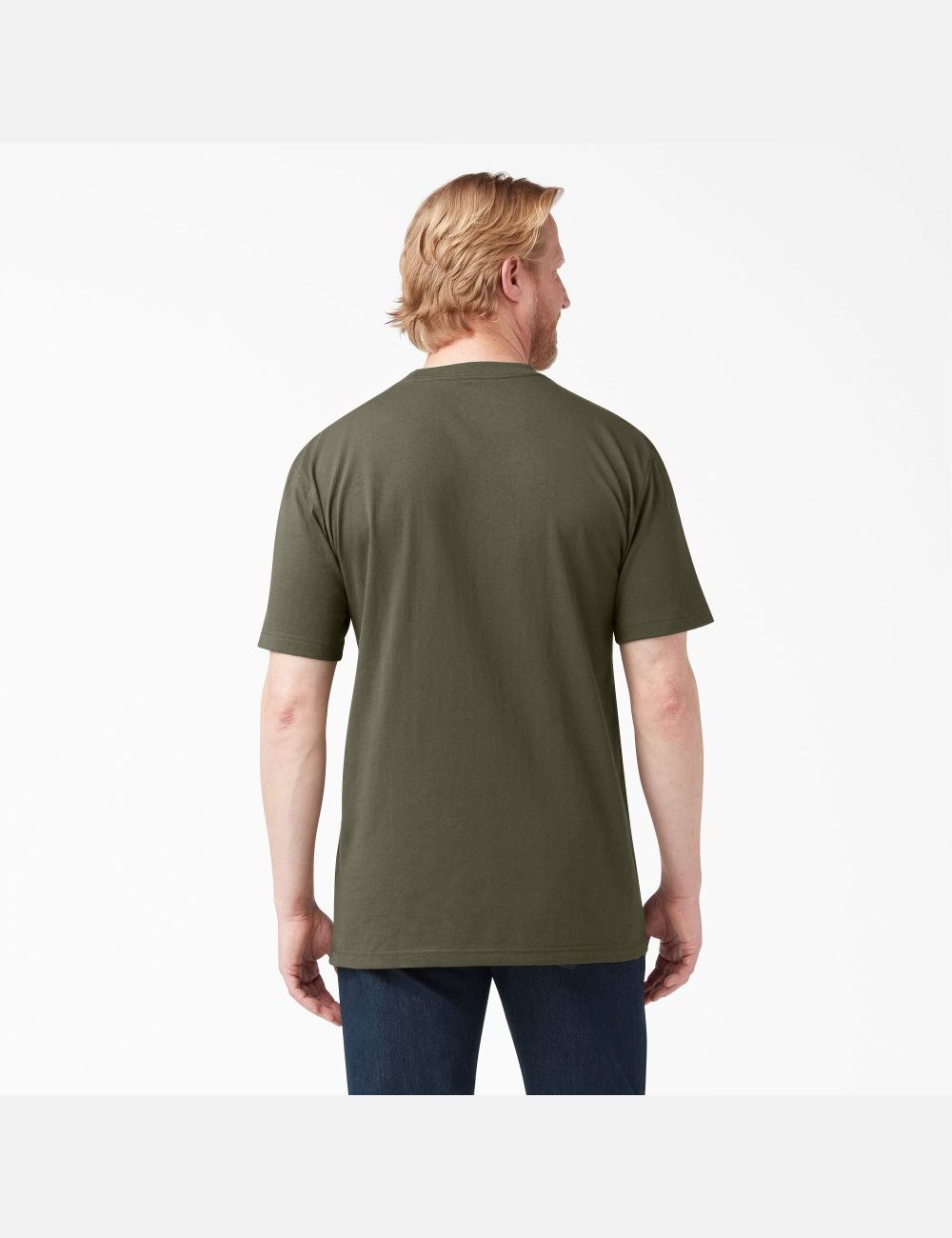 Hauts Dickies Corta Sleeve Heavyweight Vert | 053JGYZLD