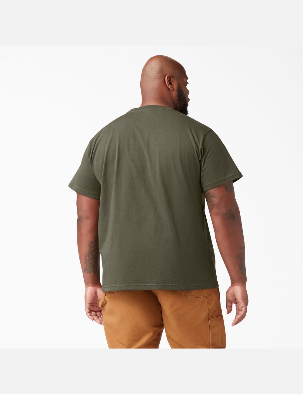 Hauts Dickies Corta Sleeve Heavyweight Vert | 053JGYZLD