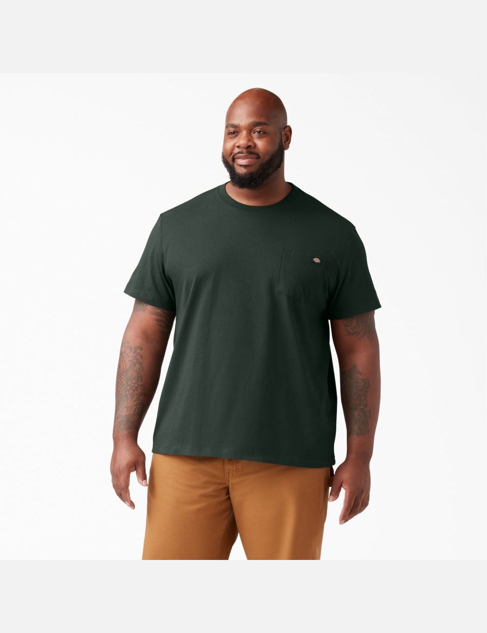 Hauts Dickies Corta Sleeve Heavyweight Vert | 142XIQVNS