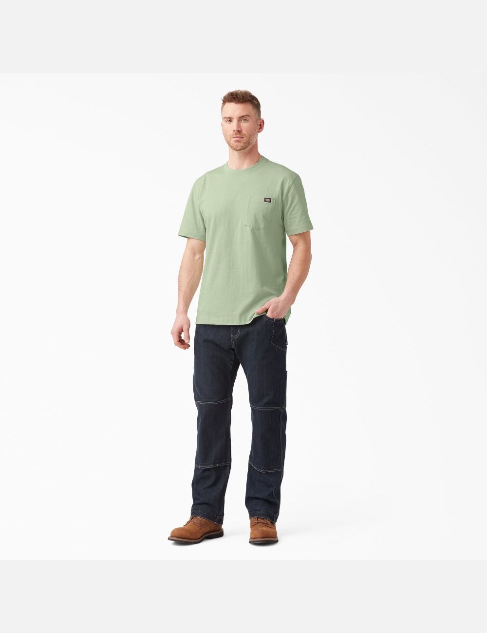 Hauts Dickies Corta Sleeve Heavyweight Vert | 809ZPLRSH