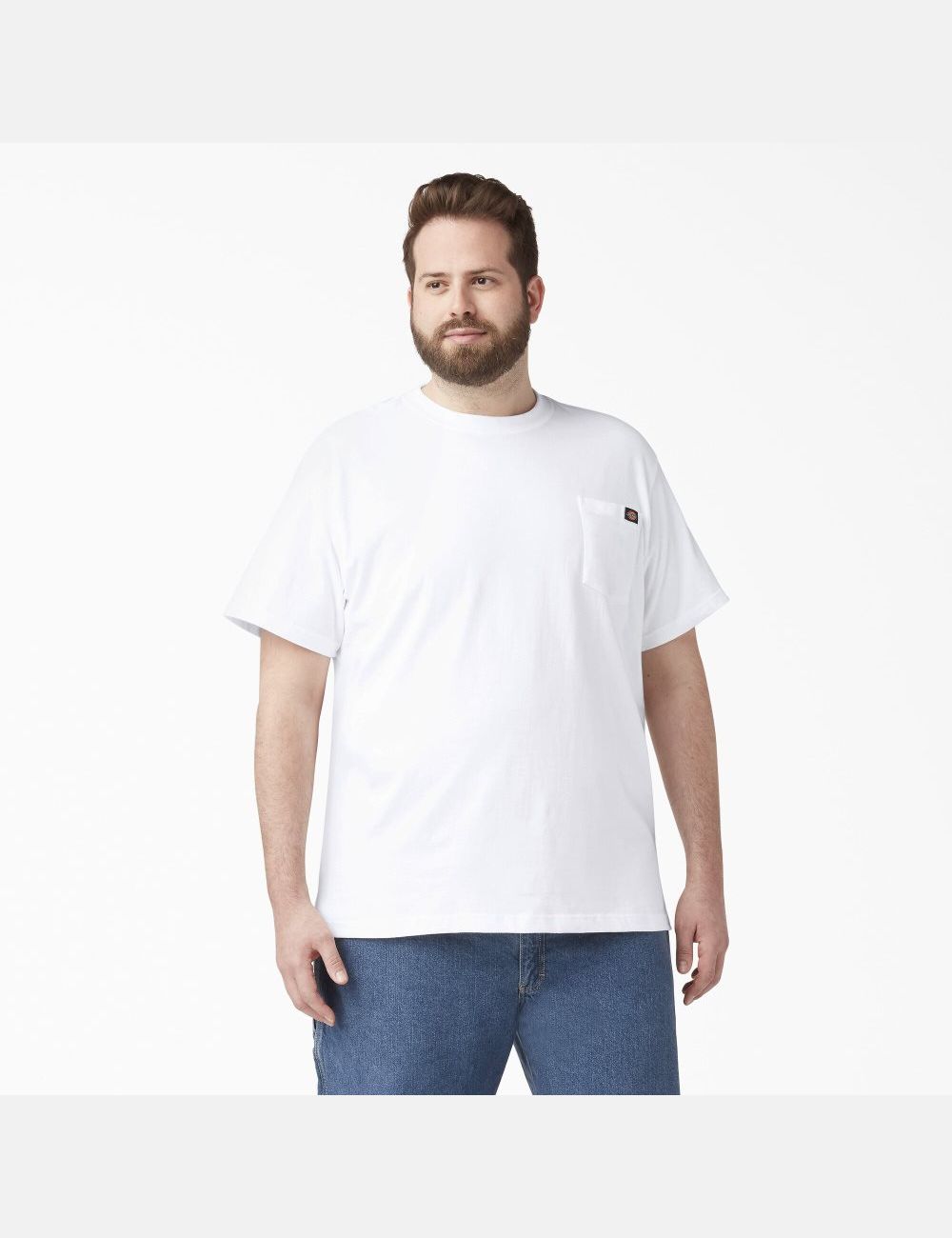 Hauts Dickies Corta Sleeve Pocket Blanche | 574AHKTZD