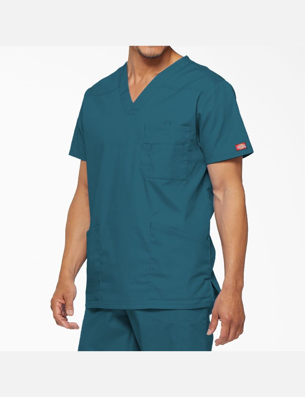 Hauts Dickies EDS Signature V-Neck Bleu | 513ETZIXU