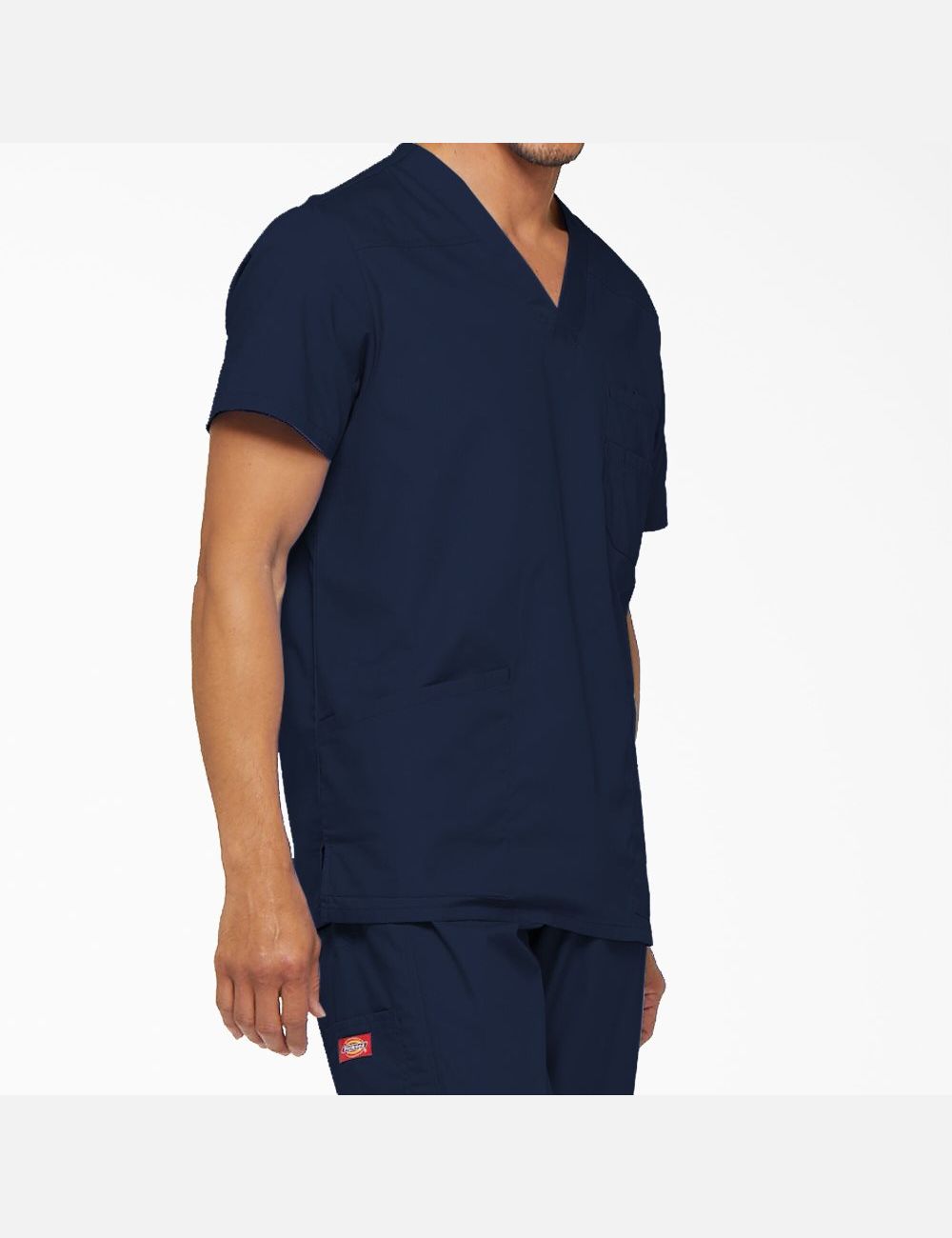 Hauts Dickies EDS Signature V-Neck Bleu Marine Bleu | 731ZBDCTQ